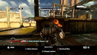 Gears of War 3: KOTH Comeback - ATeam (4) Vs sTp Doombringer, Precautions, and LFx Apex