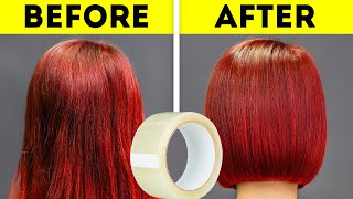 How To Cut Hair At Home Like A Pro || Beauty Hacks And Hair Tricks