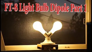Ham Radio Basics--Part 1 Digital Mode FT-8 With Light Bulb Antenna 750 Miles!