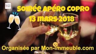 Copropriété - Soirée Apéro Copro du 13 mars 2018 avec Mon-immeuble.com