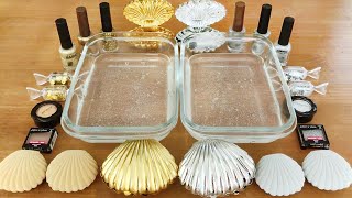 Mixing Makeup Eyeshadow Into Slime! Gold vs Silver Special Series Part 6 Satisfying Slme Video