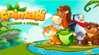 Animals: Sounds & Games/Учим Звуки Животных.Веселые Животные на Английском.Обучающий Мультик Игра