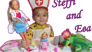 Кукла Steffi. Врач. Кукла Ева .