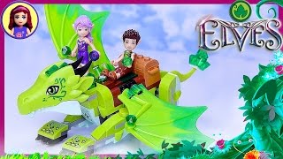 Lego Elves Green Earth Dragon The Secret Market Place Set Build Review - Kids Toys