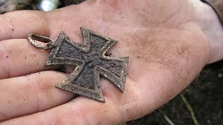 Коп по войне.На немецких позициях в Харьковской области." Железный крест"