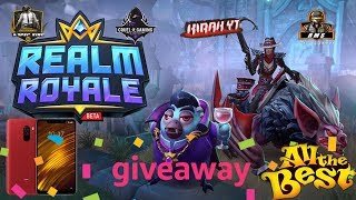 3 Poco F1 Giveaway!!! |REALM ROYALE Live HYPeR KiNG || BAK BAK Game Play #HYPERKING #HYPERSQUARD #4