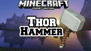 Minecraft [ PE ] How To Make A Thor Hammer