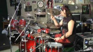 LACUNA COIL-ENJOY THE SILENCE-drum cover