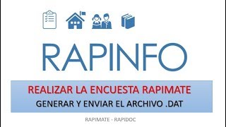 RAPINFO - Rearlizar encuesta RapiMate