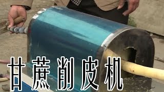 這台軟硬通吃的甘蔗削皮機，6秒削1根，成功後遠銷國外【發明迷】