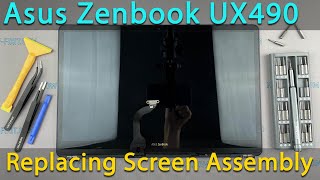 Asus Zenbook UX490 Top Screen Cover Replacement