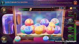 Legacy of discord: Spend 25k in capsule toy machine 5X meta
