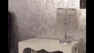 DIY glitter walls