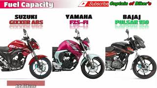 SUZUKI GIXXER 2019 vs Yamaha FZS FI vs PULSAR 150 UG5 2018