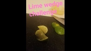 Lime wedge challenge on kids