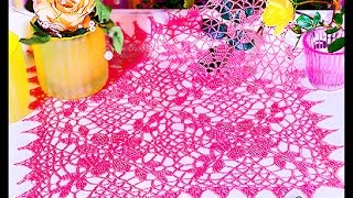 ПРЯМОУГОЛЬНАЯ САЛФЕТКА КРЮЧКОМ - 2019 / RECTANGULAR CLOTH HOOK / RECTANGULAR TUCH HOOK