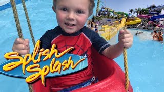 TODDLER AT SPLISH SPLASH WATERPARK, RIVERHEAD NY! WATERSLIDES, SWINGS AND A PIRATE SHIP FOR KIDS!
