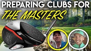 Preparing golf clubs for THE MASTERS!
