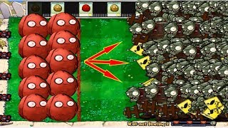 Amazing 999 Wall-nut vs Giga-Gargantuar EPIC HACK 100% PvZ