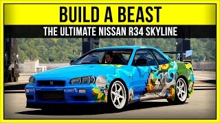 Forza Horizon 2 - Build A Beast -The Ultimate Nissan R34 Skyline - Ciay Designs