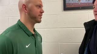 Reeths-Puffer Head Coach Lance Johnson following loss to Grand Rapids Christian