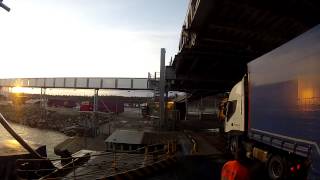 disembarking from the Naantali-Kappelskar ferry