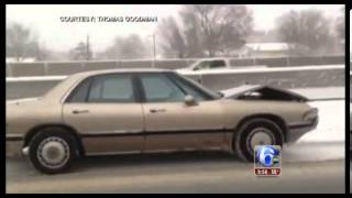 Driverless car spotted on highway (reupload with sound)