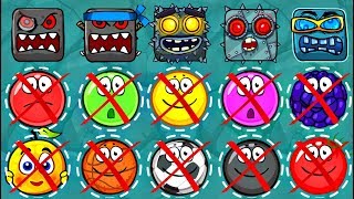 ИГРАЕМ ЗА БОССА - КРАСНЫЙ ШАРИК 4 - НОВЫЙ ПЕРСОНАЖ ! ПОДЗЕМНЫЕ ХОДЫ мультик  шар RED BALL 4