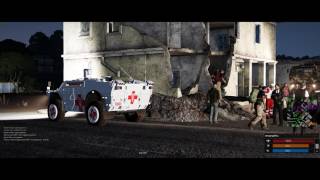 ARMA 3, Amazing RPG, взрыв ночью в Кавале, жесткие секьюрити.