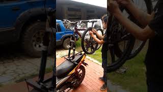 Bike Carrier bawa sepeda dimotor