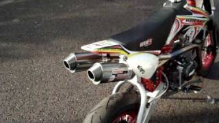 PITBIKE DOUBLE EXHAUST SOUND ESCAPE DOBLE PIT BIKE