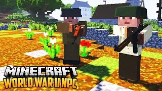 WORLD WAR II NPC MOD - Minecraft Mod Showcase