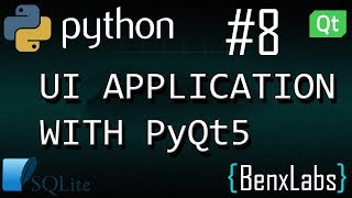 Python UI application with Qt designer (SQLite with tableWidget) #8