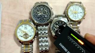 GUANQIN watch sapphire crystal test - FRAUD!