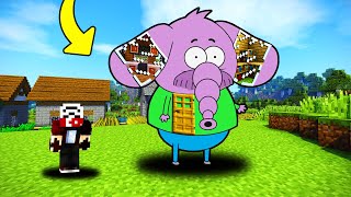 MİNECRAFT'TA GİZEMLİ KRAL ŞAKİR FİL NECATİ EVİN İÇİNDE NE VAR ! - Minecraft