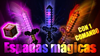 ¡ESPADAS MÁGICAS! - Sin Mods [Con un solo Comando] Review Minecraft 1.8