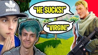 12 YEAR OLD ROASTS NINJA & ME IN FORTNITE BATTLE ROYALE