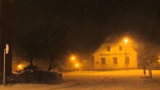 Schneetreiben am 02.03.2015 in Annaberg-Buchholz