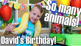 David's AWESOME AMAZING REPTILE Birthday Party