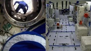 Shenzhou-14 astronauts enter Wentian