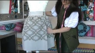 HOW TO SEW LOUIS VUITTON INSPIRED SKIRT USING 2 IKEA BLINDS