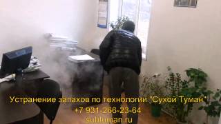 устранение запаха в офисе сухой туман
