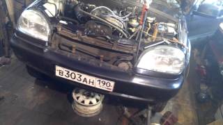 Пробный запуск шеви нива 16v