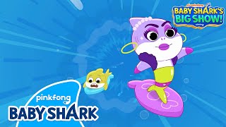 Surfing Through the Currents | Baby Shark's Big Show! | Nickelodeon x Baby Shark Official