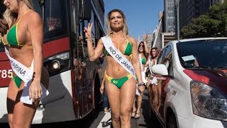 Miss BumBum 2015 Contestants Cause Chaos In Brazil