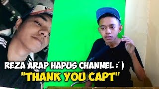 Reza arap akhirnya hapus channel :')