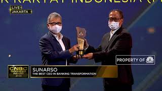 Sunarso Dianugerahi The Best CEO in Banking Transformation