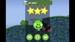 Bad Piggies 4-18 Flight in The Night level 18 Walkthrough 3 Stars one shot