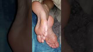 wife's feet sleeping
