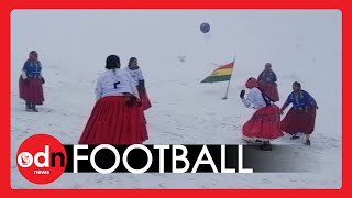 Bolivian Women Play Football at RECORD 5,890m